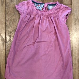 Mini boden light pink corduroy dress